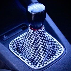 Black & White Houndstooth Shift Boot